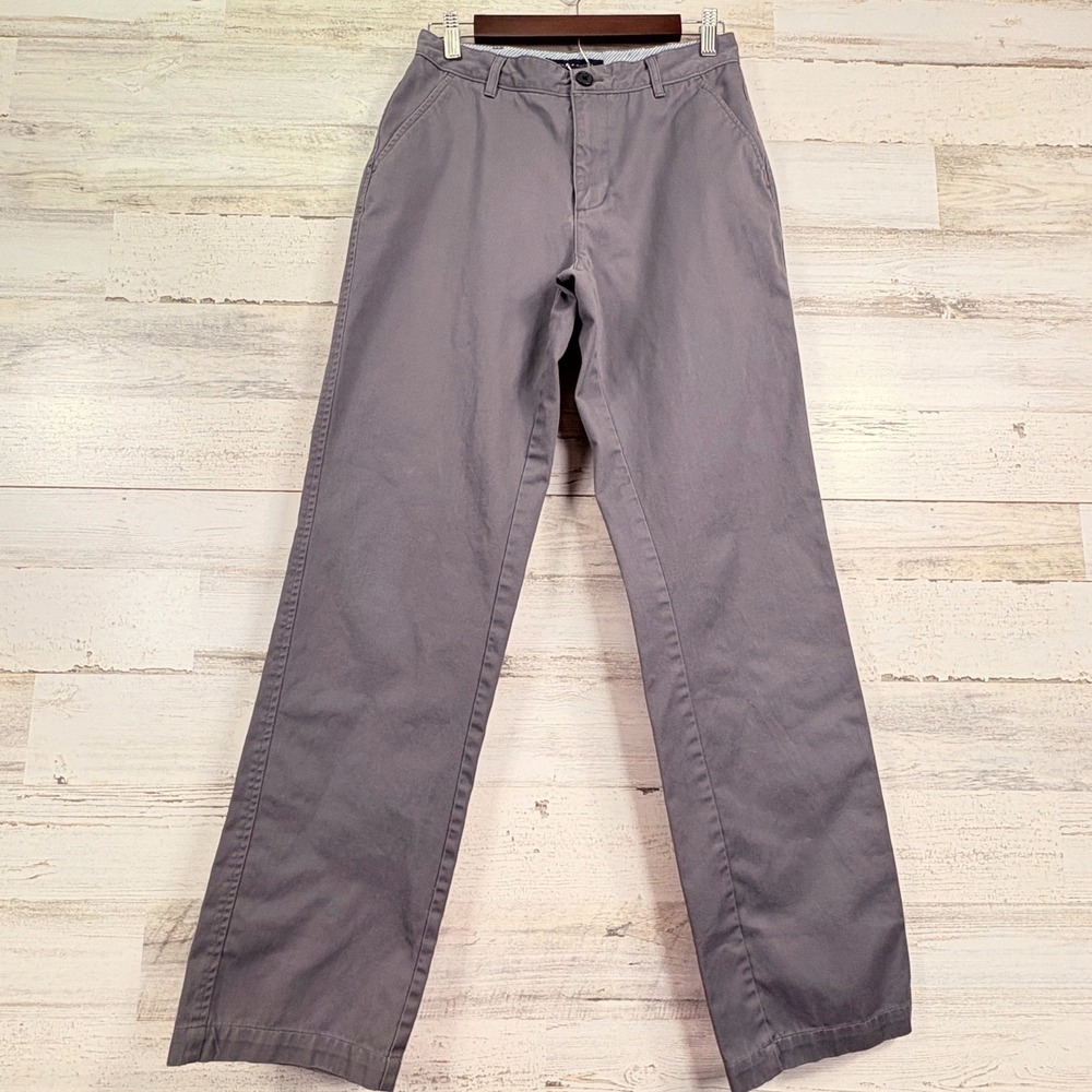 Tommy Hilfiger Mens Pants 27x30.5 Tan Taupe Straight Fit Casual Cotton Blend